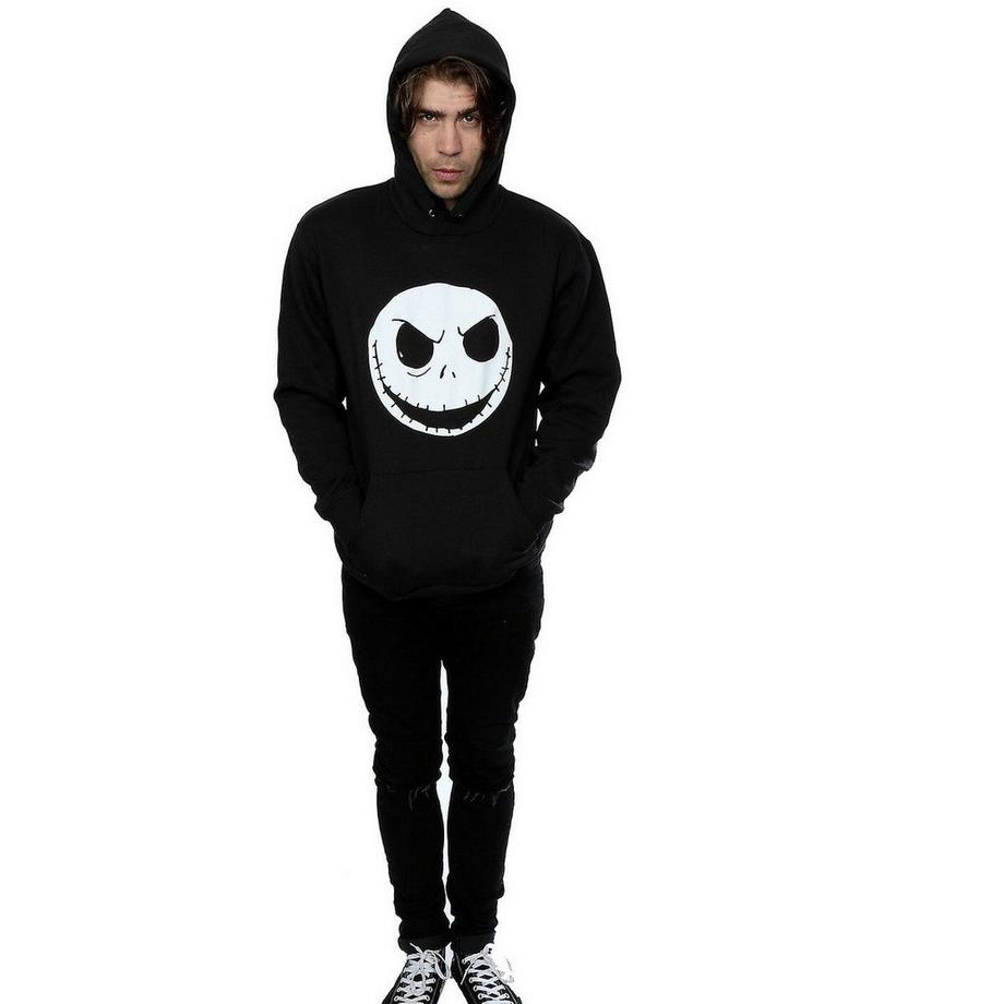 Nightmare Before Christmas Felpa con cappuccio Jack Skellington Face  