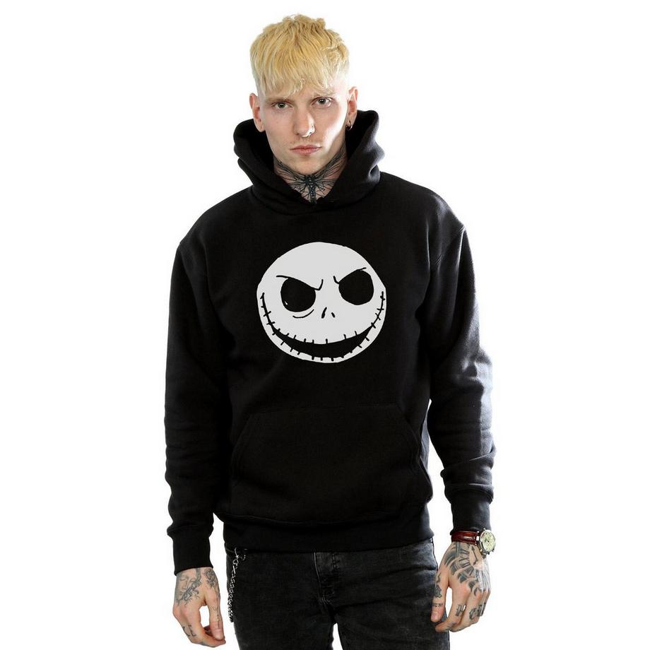 Nightmare Before Christmas Felpa con cappuccio Jack Skellington Face  