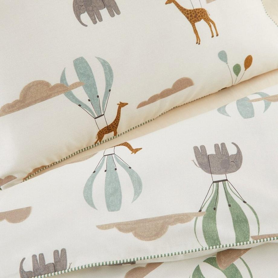 La Redoute Intérieurs Fodera per cuscino bebè Aubin 20% cotone riciclato  