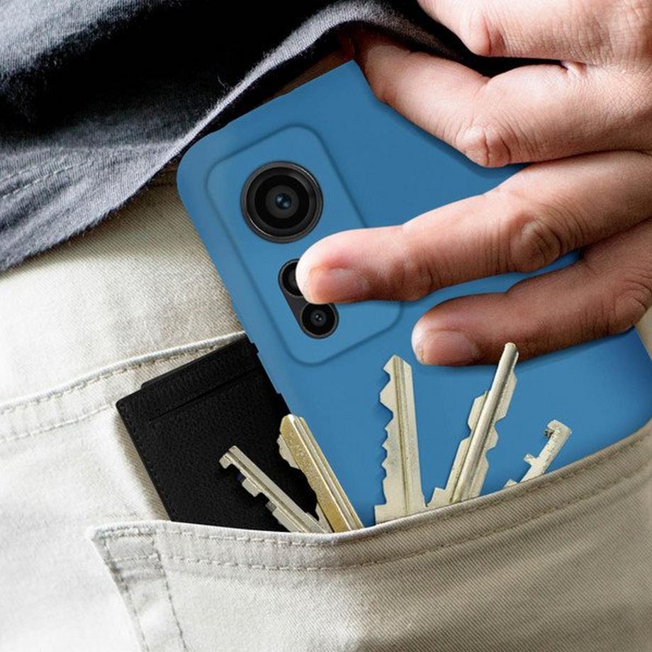 Avizar  Coque Xiaomi 12 Lite Soft Touch Bleu 