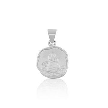 Engel Anhänger Weissgold 750, 15x11mm