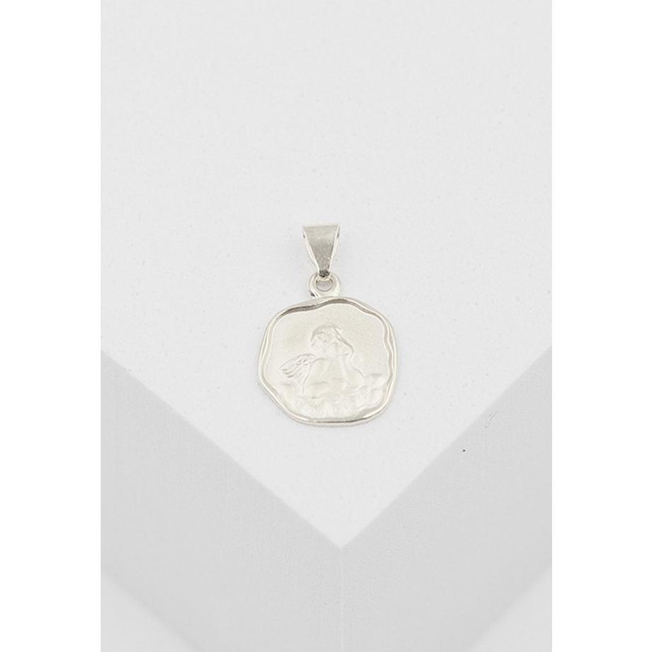 MUAU Schmuck  Engel Anhänger Weissgold 750, 15x11mm 