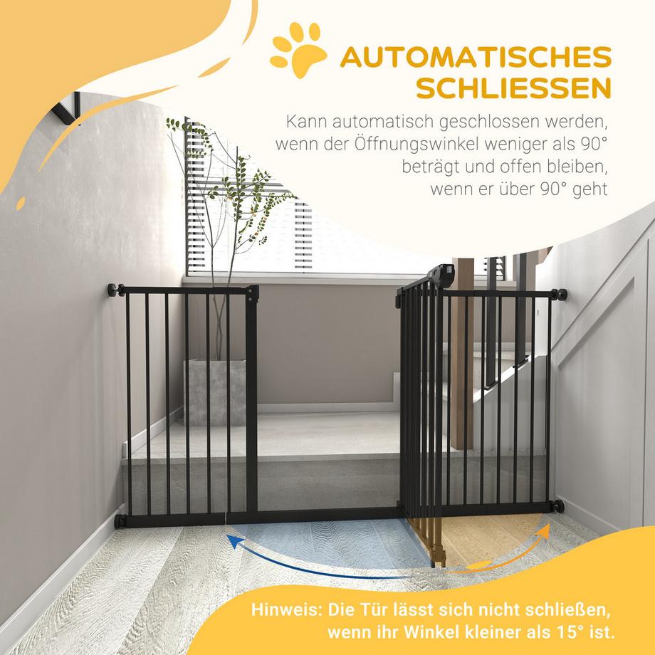 PawHut  Hunde Türschutzgitter 