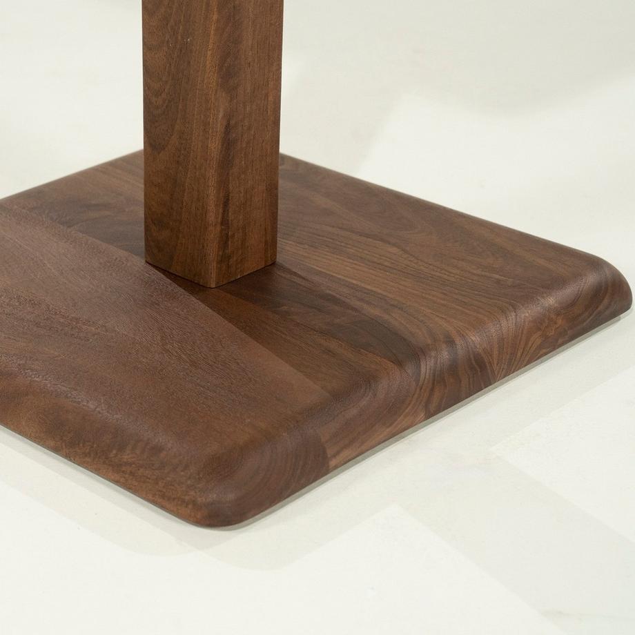 mutoni Table de bistrot Florent carrée marron clair 70x70  