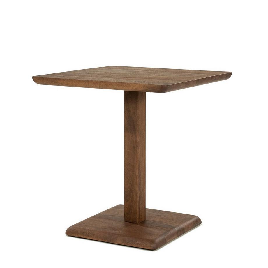 mutoni Table de bistrot Florent carrée marron clair 70x70  