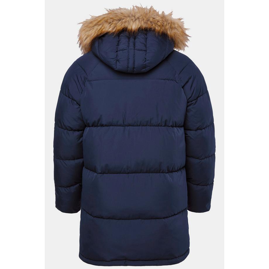 JP1880 Parka Matelassée Capuche Fourrure Synthétique Badges  