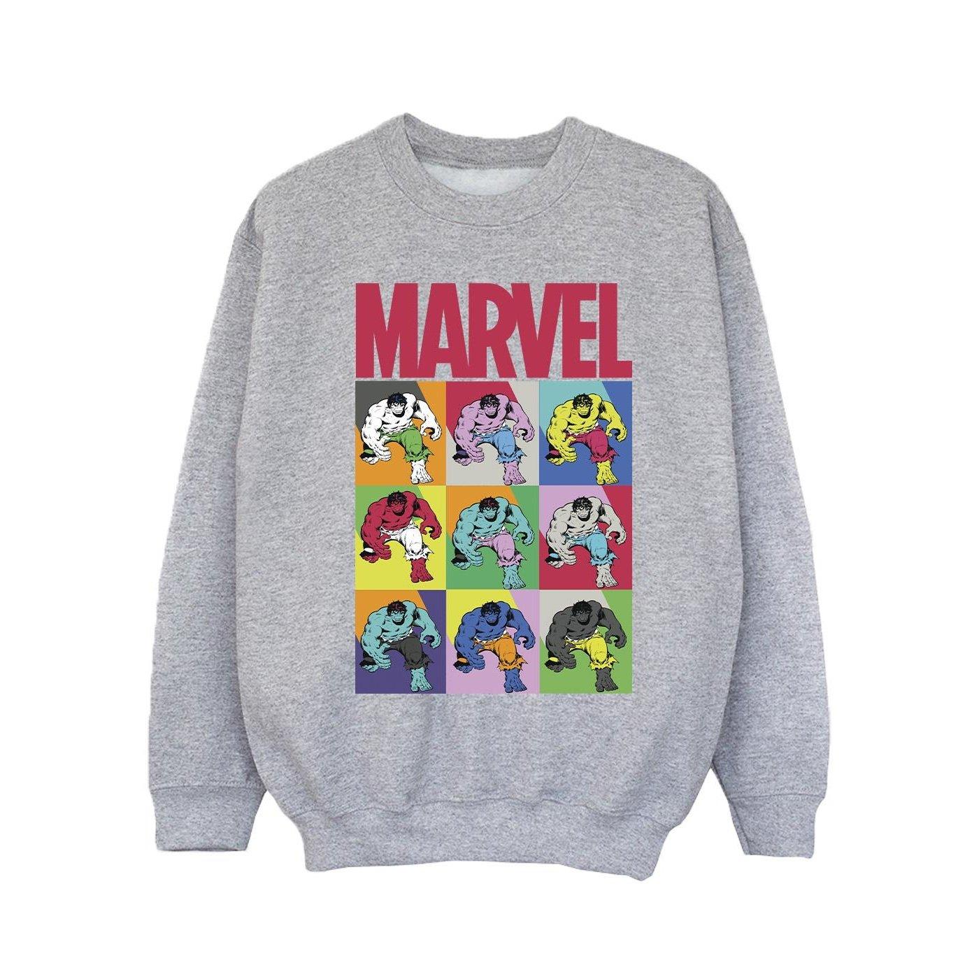 Image of Hulk Pop Art Sweatshirt Unisex Grau 152-158