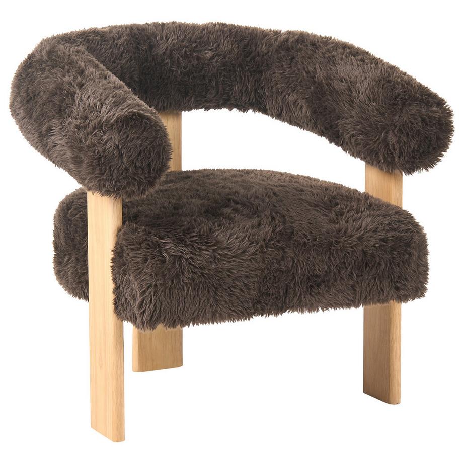 Beliani Wohnzimmer Set aus Webpelz Retro ILBRO  