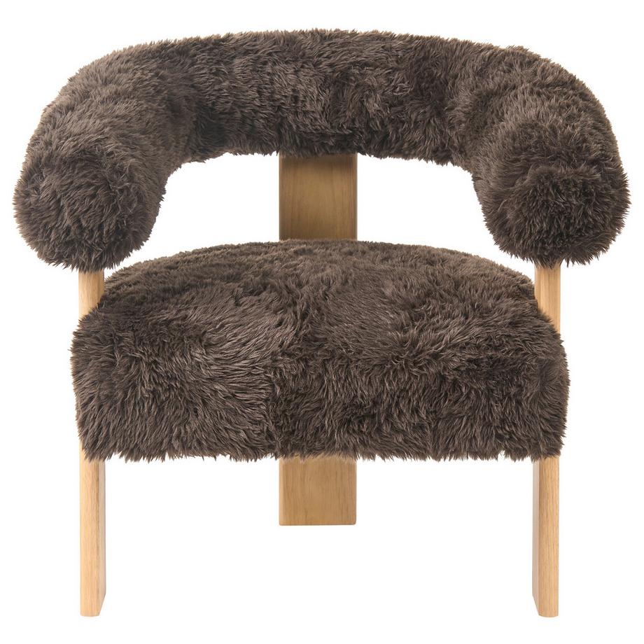 Beliani Wohnzimmer Set aus Webpelz Retro ILBRO  