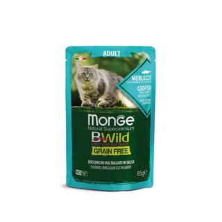 Monge  BWild pour chat au cabillaud - Multipack 