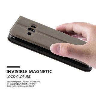 Cadorabo  Housse compatible avec Samsung Galaxy J1 2016 - Coque de protection avec fermeture magnétique, fonction de support et 2 fenêtres de visualisation 