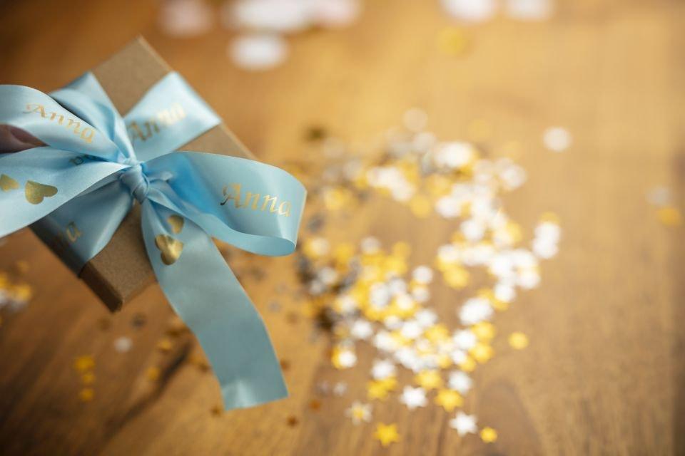 PTOUCH  PTOUCH Band hellblau/gold TZE-RL54 Tze Geräte 24mm 