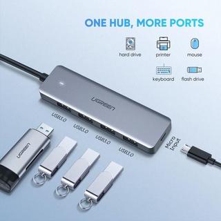 UGREEN  Hub USB 3.0 à 4 ports Ugreen avec alimentation USB-C 