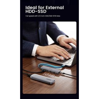 UGREEN  Hub USB 3.0 à 4 ports Ugreen avec alimentation USB-C 