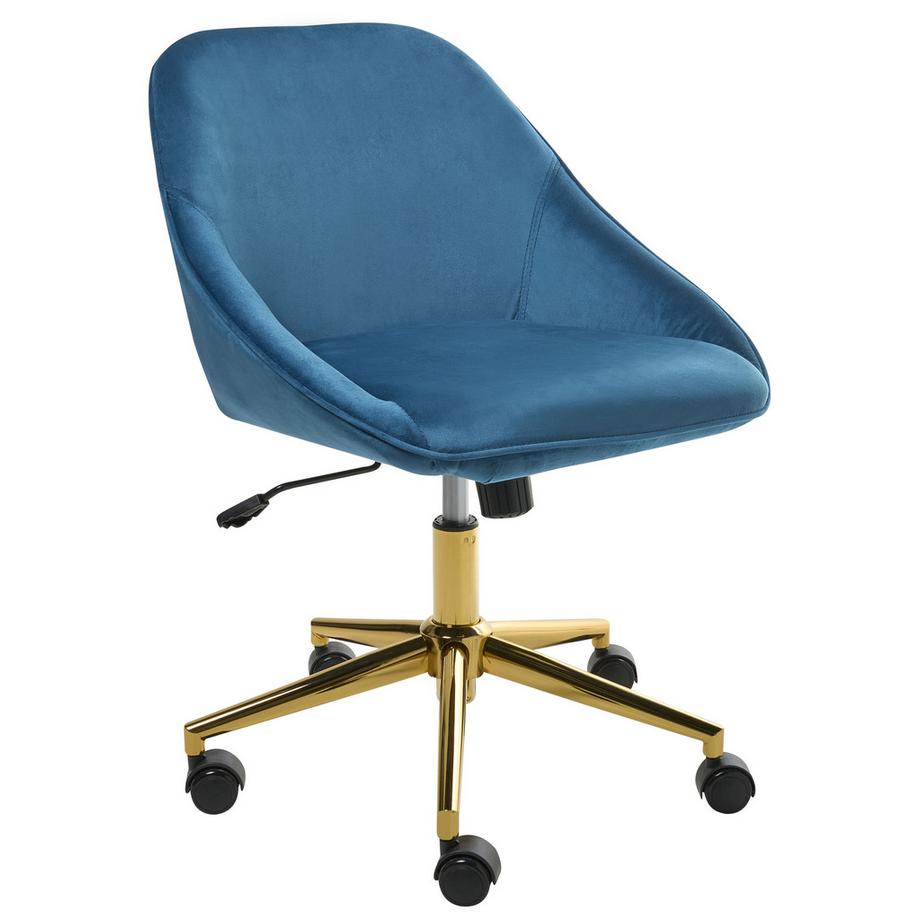 Chaise de bureau en Velours  BARDSDALE