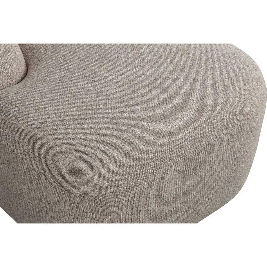 mutoni Canapé d'angle Sloping gauche chenille naturel chiné 274x225  