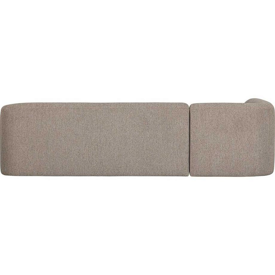mutoni Canapé d'angle Sloping gauche chenille naturel chiné 274x225  
