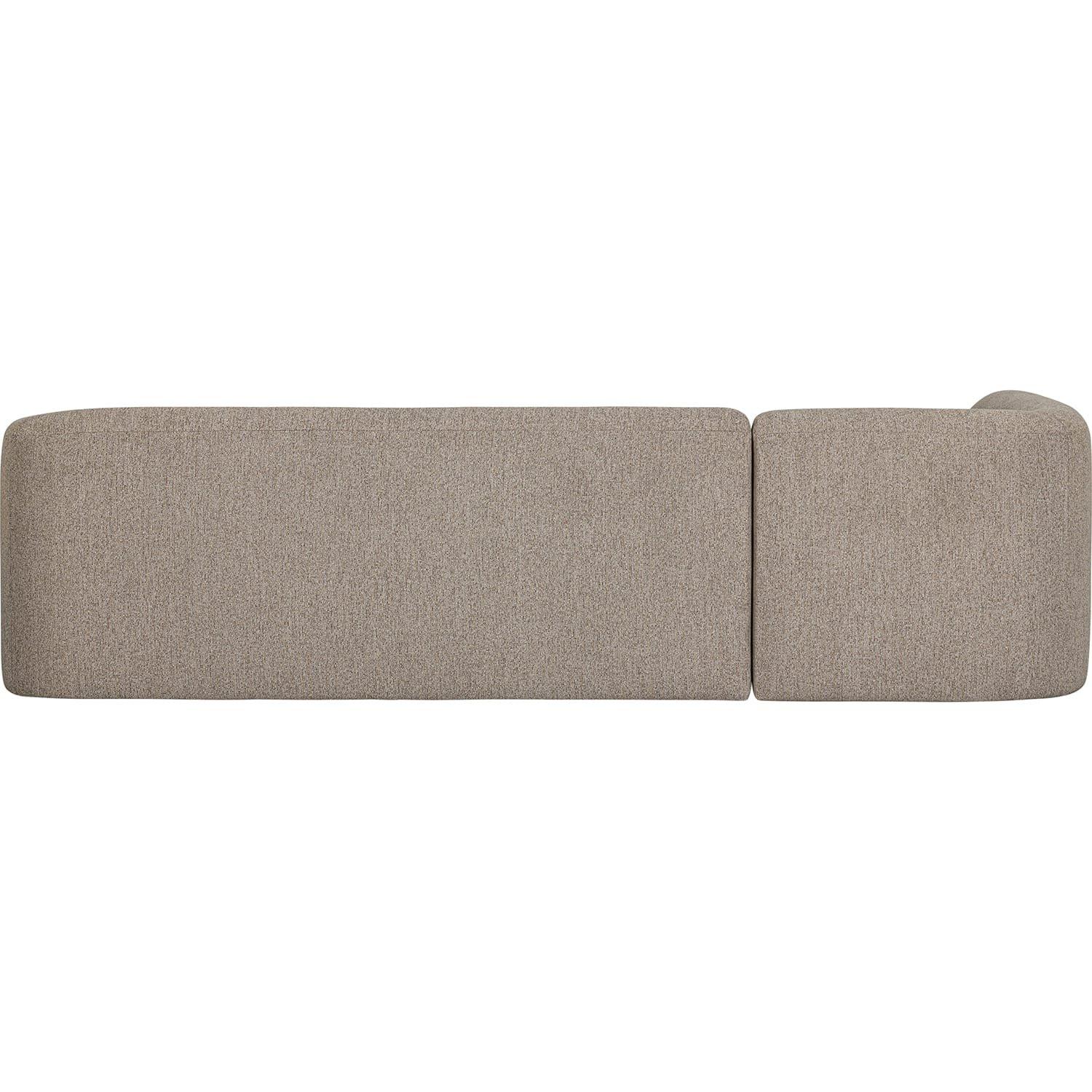 mutoni Canapé d'angle Incliné gauche chenille naturelle 274x225  