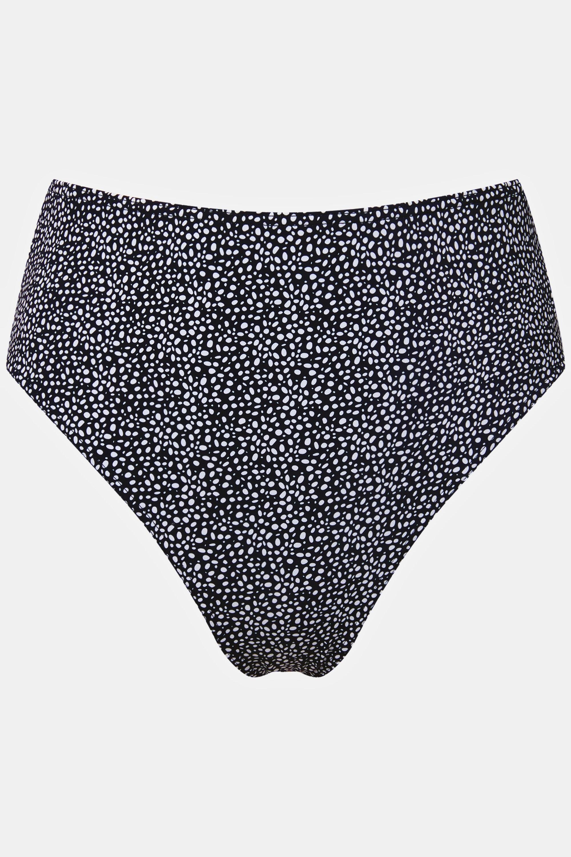 Studio Untold  Bas de bikini, taille haute, imprimé à pois 