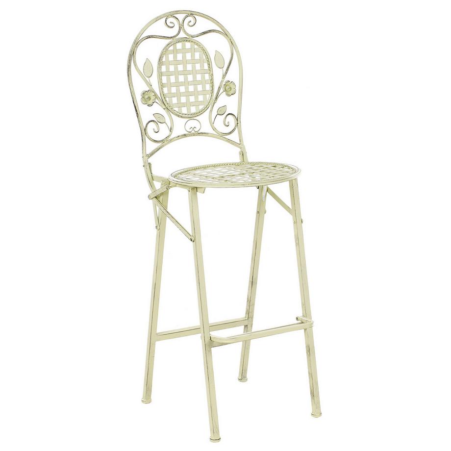 Beliani Garten-Barhocker 2er Set aus Eisen Retro BIVIO  