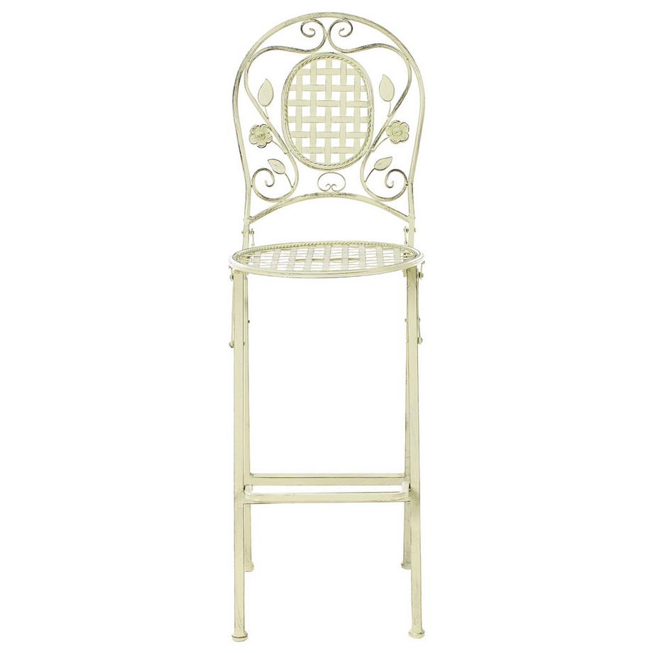 Beliani Garten-Barhocker 2er Set aus Eisen Retro BIVIO  