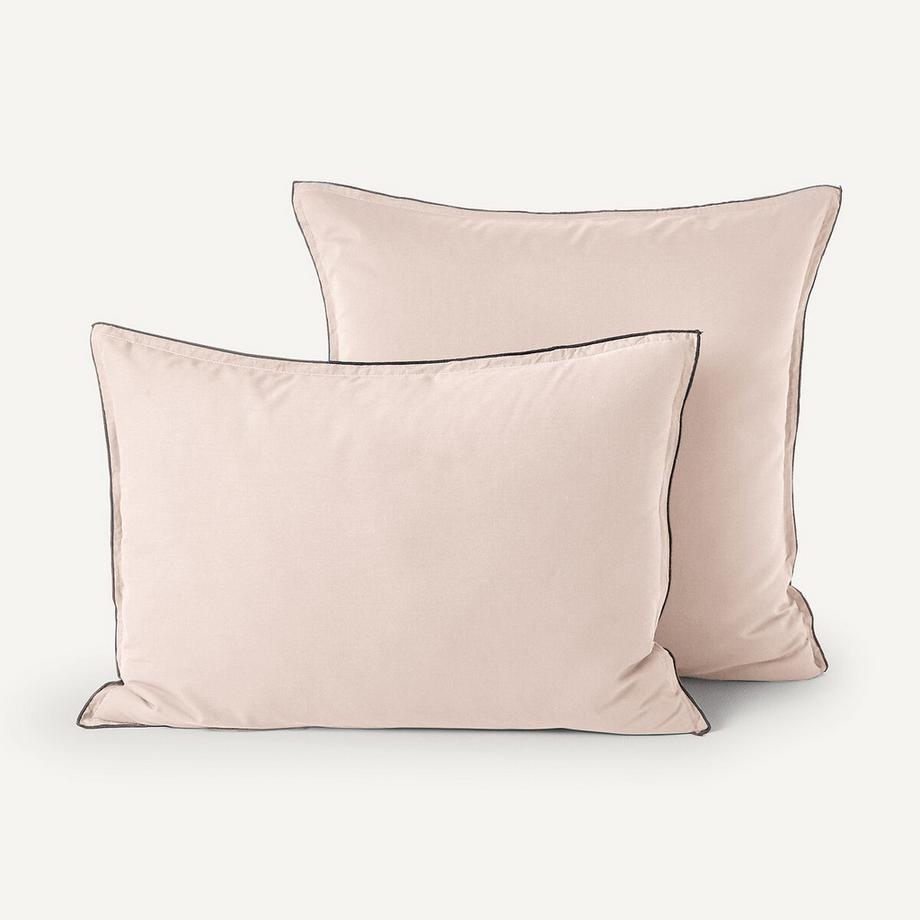 Taie d'oreiller en voile de coton lavé