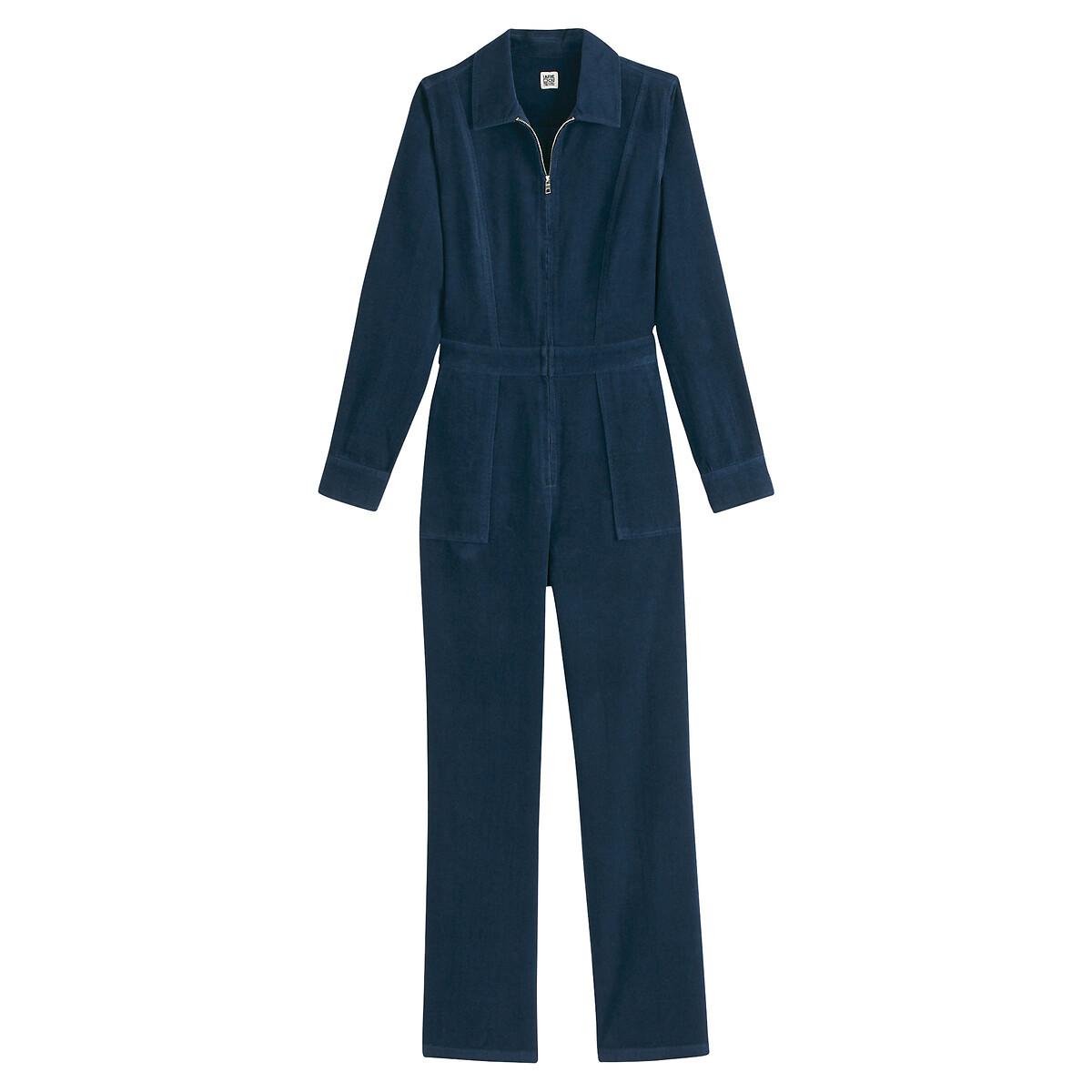 La Redoute Collections  Cord-Jumpsuit mit Reissverschluss 