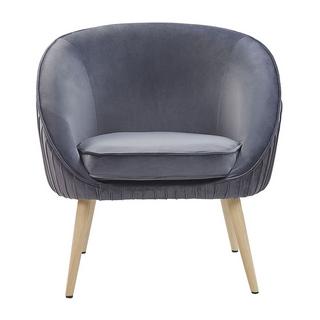 Beliani Fauteuil en Velours Moderne TROMSO  