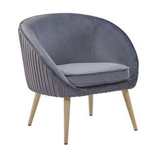 Beliani Fauteuil en Velours Moderne TROMSO  