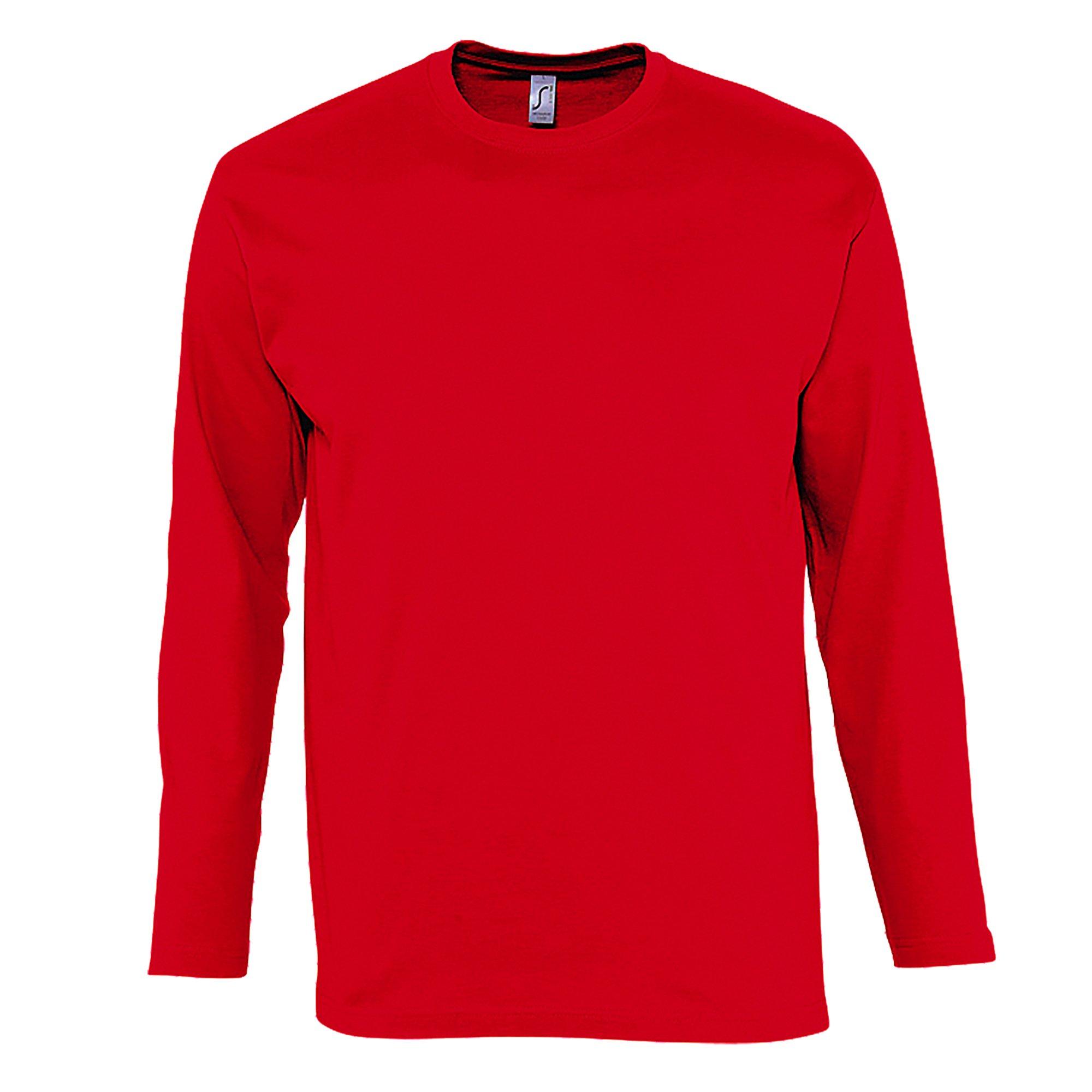 Image of Monarch Longsleeve Tshirt, Langarm Unisex Rot Bunt M