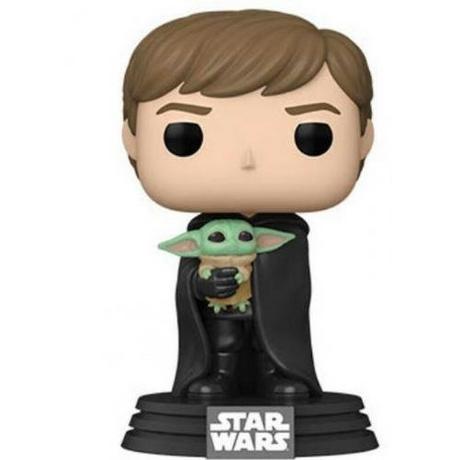 Funko  Pop Star Wars Figur Mandalorian Luke with Child 