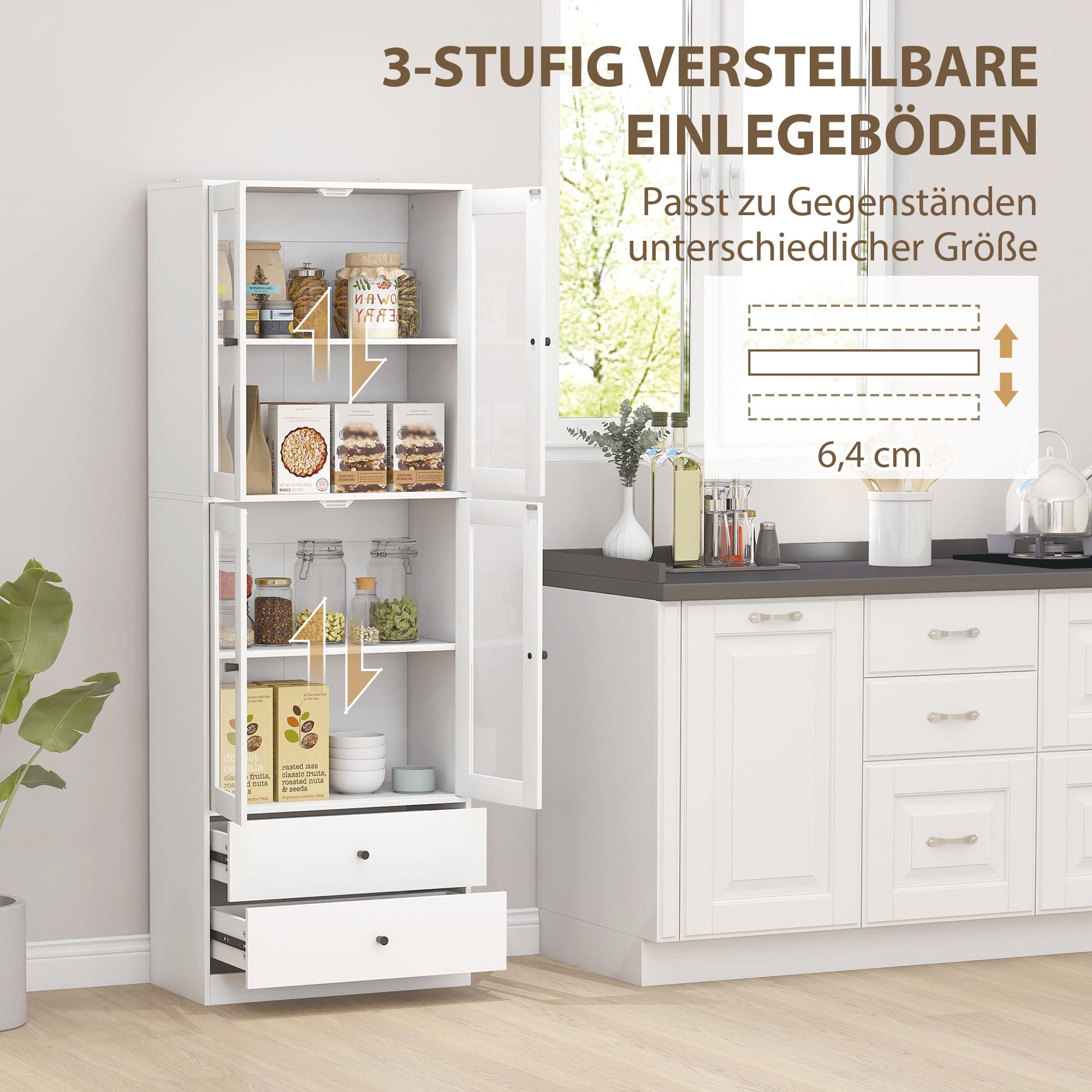 HOMCOM Placard de cuisine  