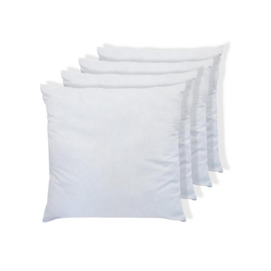 Vente-unique TORIVIA Set 4 Cuscini 400 gr 60 x 60 cm Bianco  