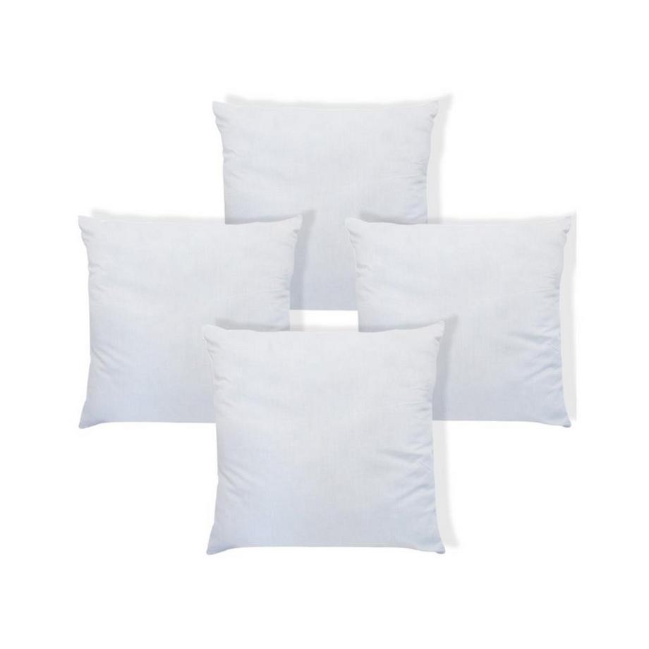 Vente-unique TORIVIA Set 4 Cuscini 400 gr 60 x 60 cm Bianco  