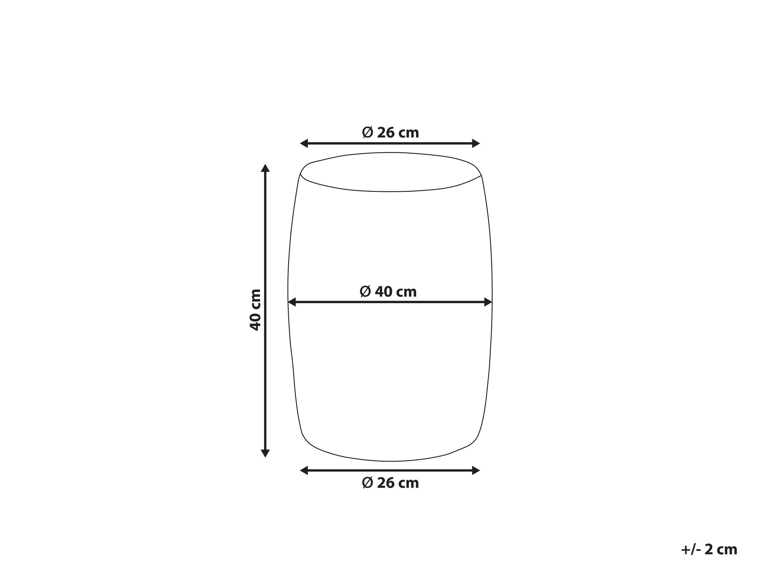 Beliani Table d'appoint en Métal Moderne FRAGUITA  