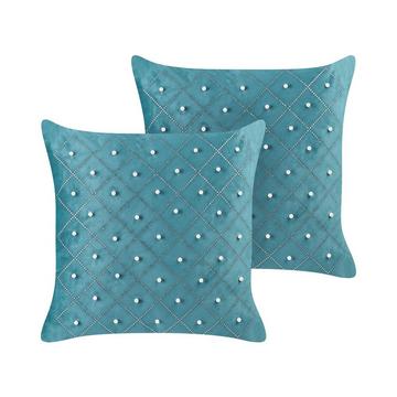 Lot de 2 coussins en Velours Glamour YARROW