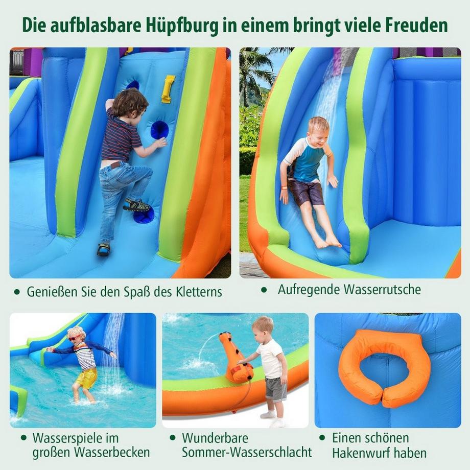 Northix Parc de toboggans aquatiques gonflables  