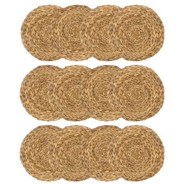 12x set de table en jonc de mer - jacinthe d'eau