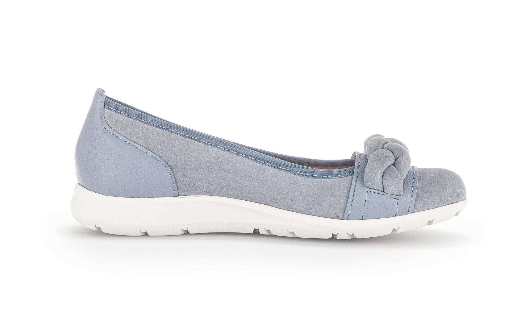 Image of - Wildleder Ballerina Damen Blau 44