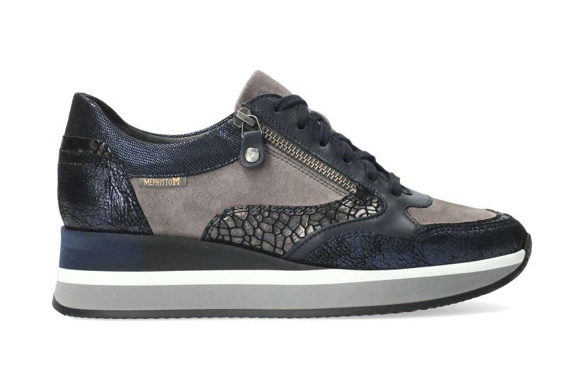 Image of Olimpia - Leder Sneaker Damen Blau 42