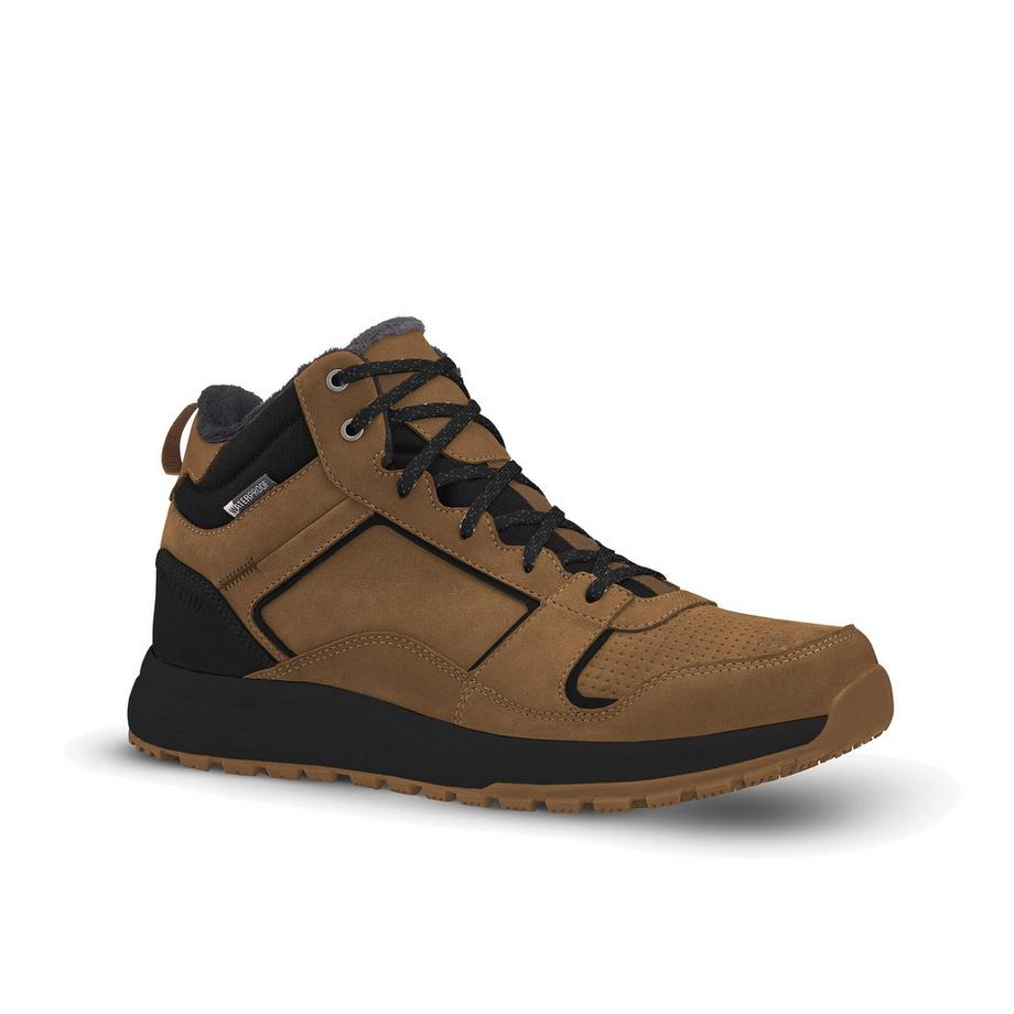 Scarpe sportive uomo semi-alte pelle trekking invernale