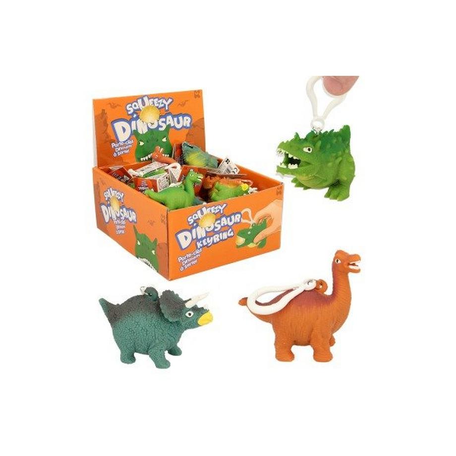 ROOST Schlüsselanhänger NV378 Quetsch Dino ass.