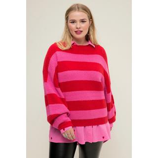 Studio Untold  Pullover, oversized, Blockstreifen, Rundhals, Langarm 