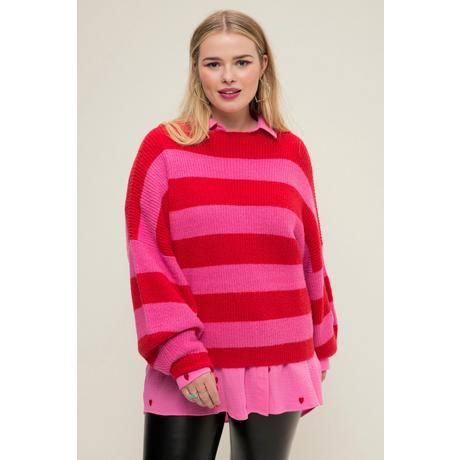 Studio Untold  Pullover, oversized, Blockstreifen, Rundhals, Langarm 