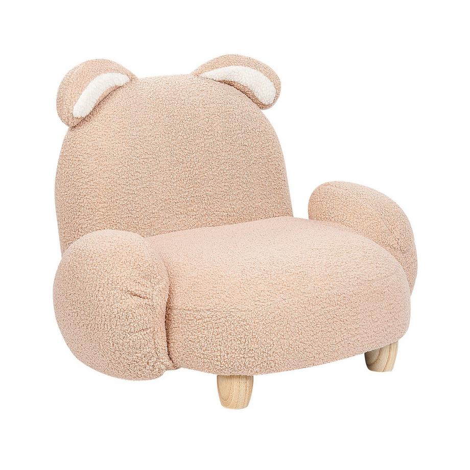 Beliani Fauteuil pour enfants en Bouclé Moderne KANNA  