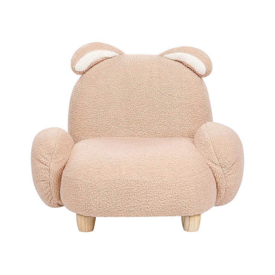 Beliani Fauteuil pour enfants en Bouclé Moderne KANNA  