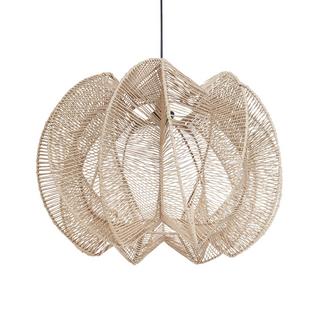 Beliani Lampe suspension en Corde en papier Boho MANINGA  