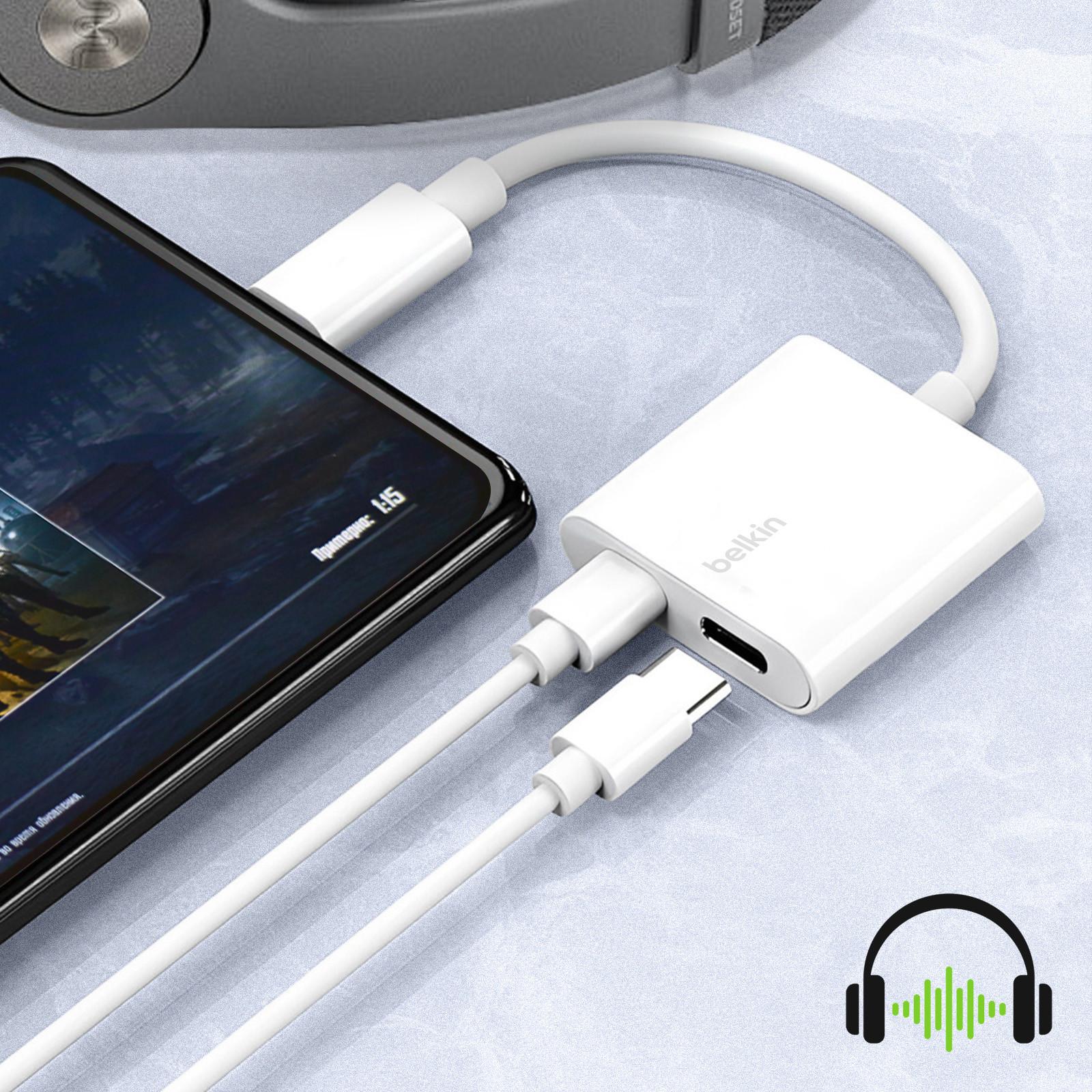 belkin  Adaptateur Belkin Audio + Charge USB C 