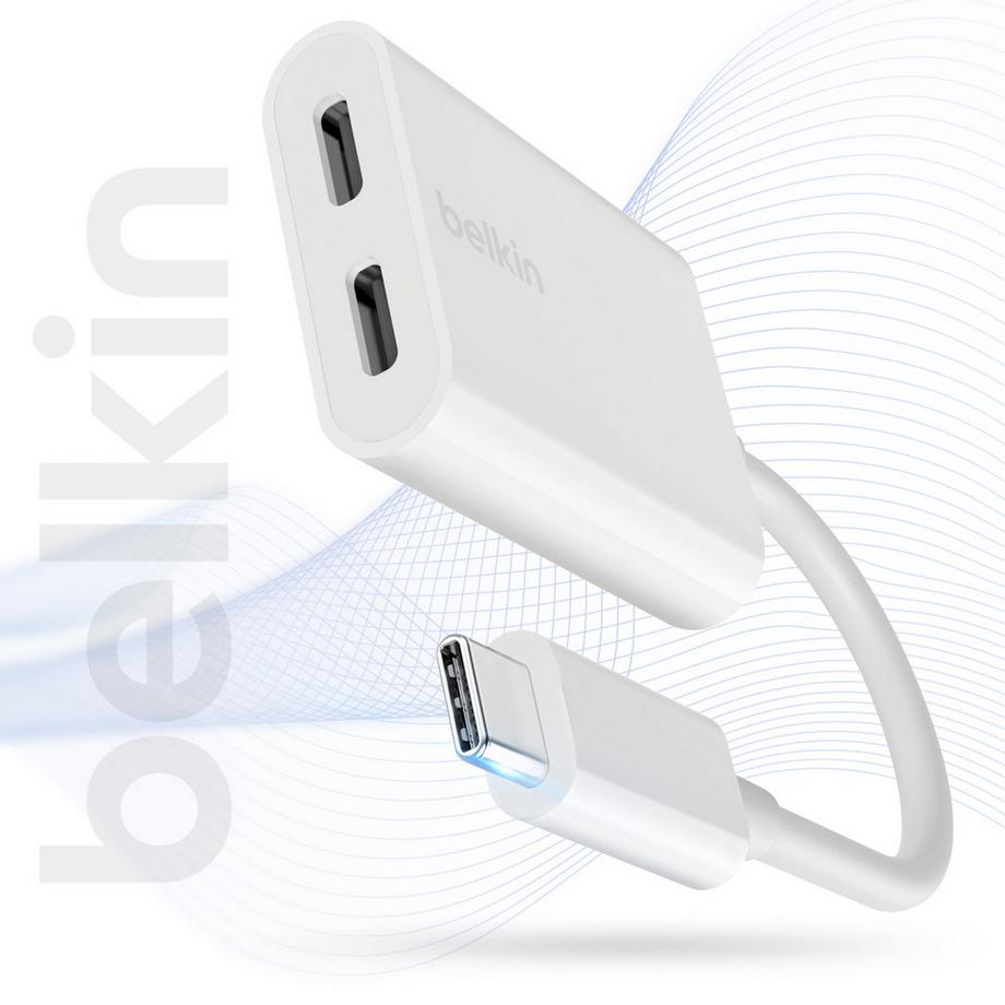 belkin  Belkin USB-C Audio- und Ladeadapter 