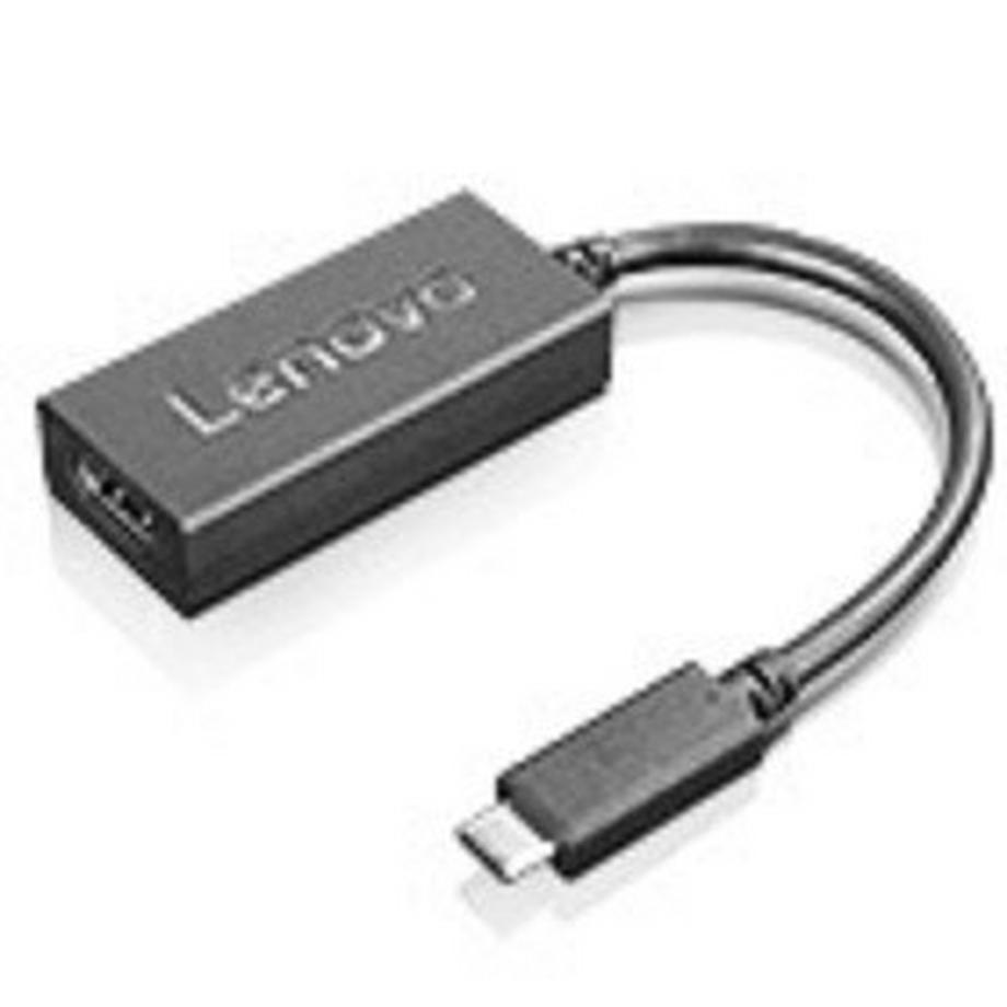 Lenovo 22 cm USB-C-auf-VGA-Adapter – Schwarz